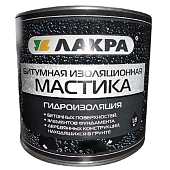 Гидроизоляция Лакра мастика битумная 1,8 кг