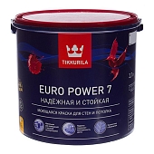 Краска интерьерная Tikkurila Euro Power 7 база А 2,7 л