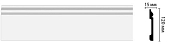 Плинтус напольный Decomaster D004 120*15*2000 мм