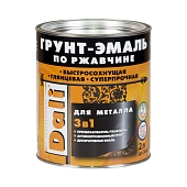 Грунт-эмаль Dali 3в1 по ржавчине RAL3001 красный 2 л