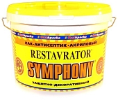 Лак декоративный Symphony Restavrator шелковисто-матовый 9 л