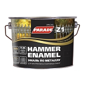 Грунт-эмаль Parade Hammer Enamel Z1 гладкий RAL9016 белый 2,5 л